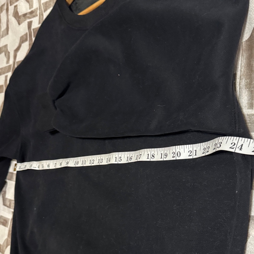 Black Sweatshirt with Silver Logo - Picture 4 of 6